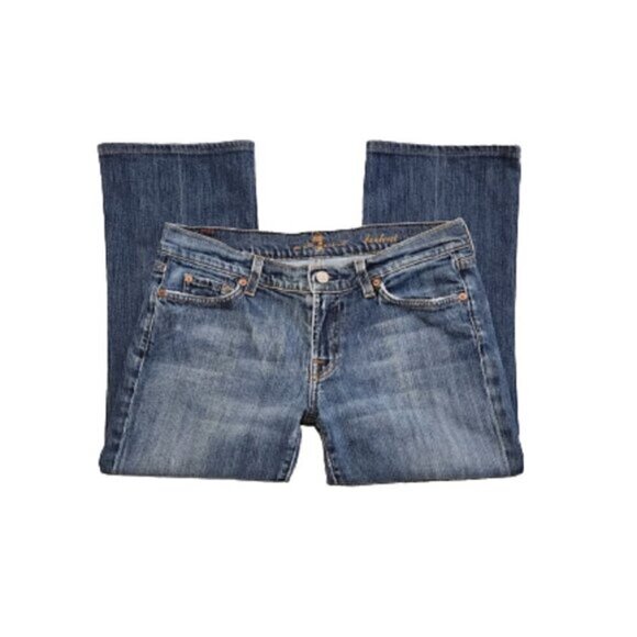 7 For All Mankind Mid-Rise Cropped Bootcut Jeans - Picture 7 of 7